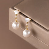 Vintage Silver Pearl Earrings