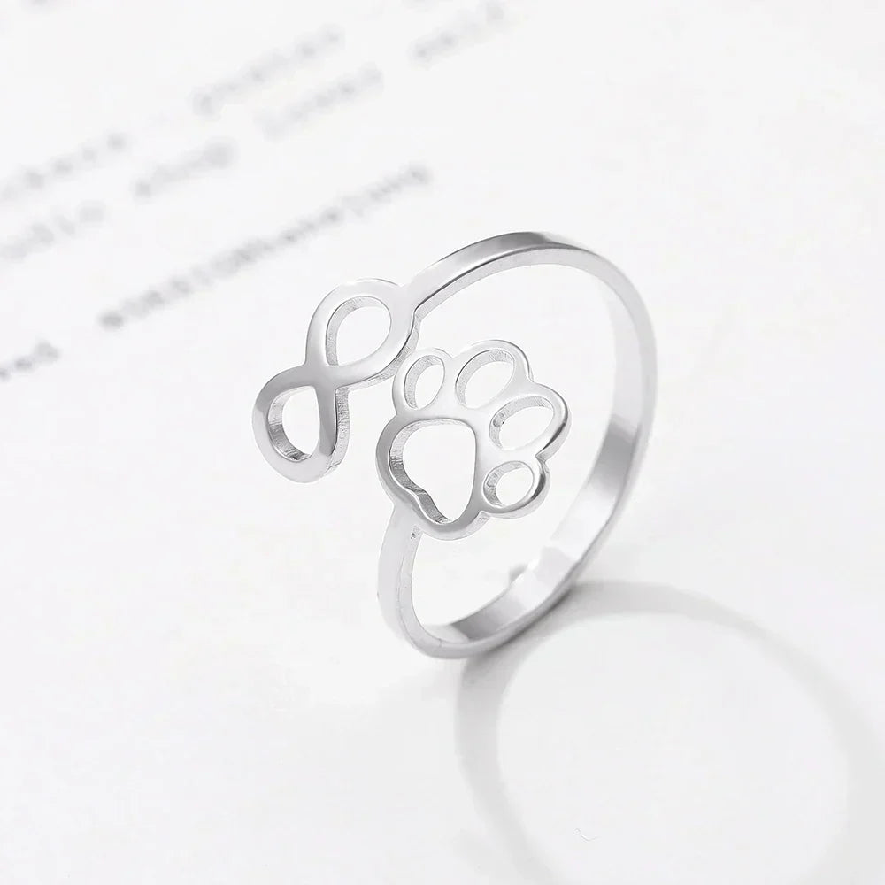 Infinity Paw Ring – Symbolic Partner Ring for Women